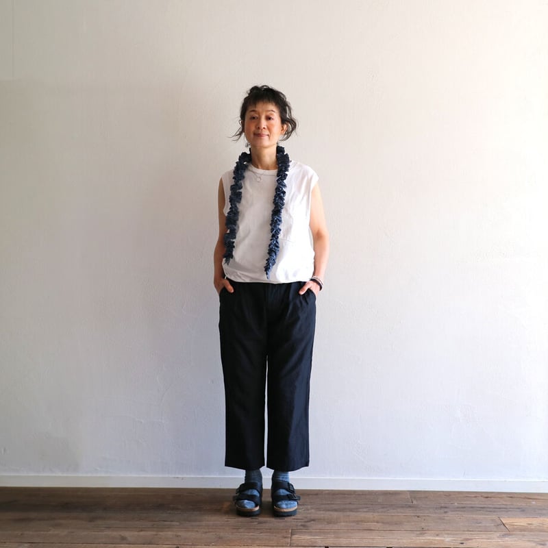 2025SS toujours オーガンジー レイ ピュアシルクオーガンジーフリルレイ／TOUJOURS | ovede