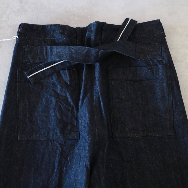 14oz.セルビッチクラッシックデニムバッグストリングウエスト  