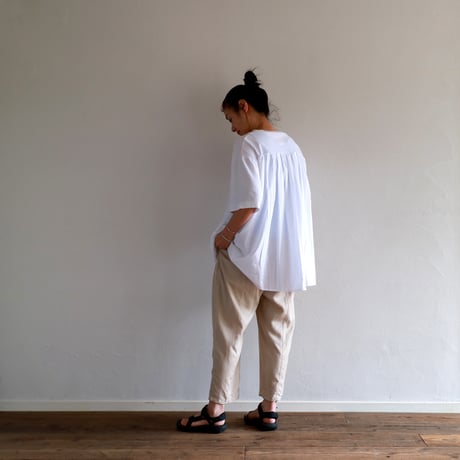 オーガニックファインコットンライトジャージーコンビネーションTシャツ／TOUJOURS