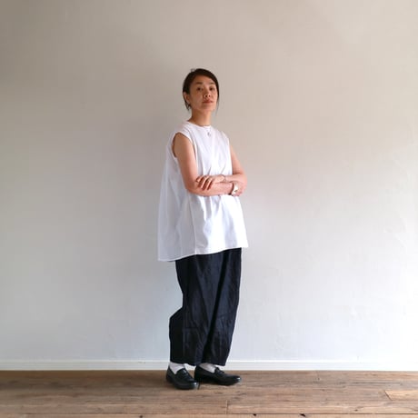 オーガニックファインコットンライトジャージーコンビネーションTシャツ／TOUJOURS