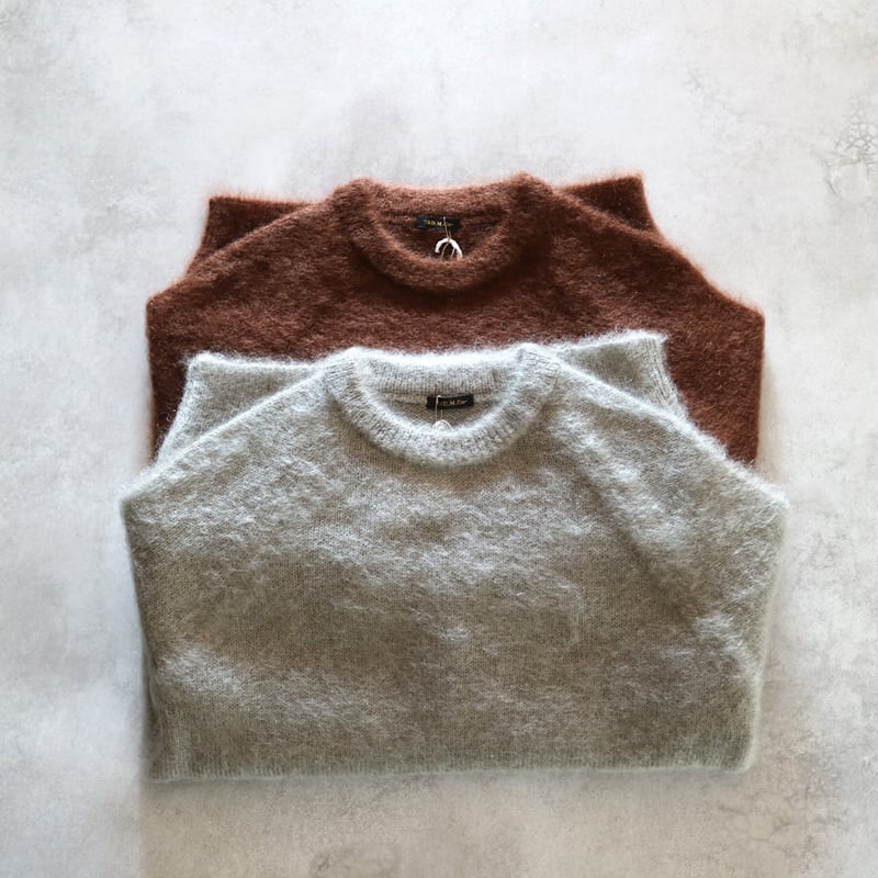 BATONER/モヘア／クルーネックプルオーバー／ニット/18AW モヘアクルーネックプルオーバー／R&D.M.Co- | ovede