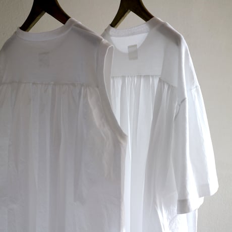 オーガニックファインコットンライトジャージーコンビネーションTシャツ／TOUJOURS