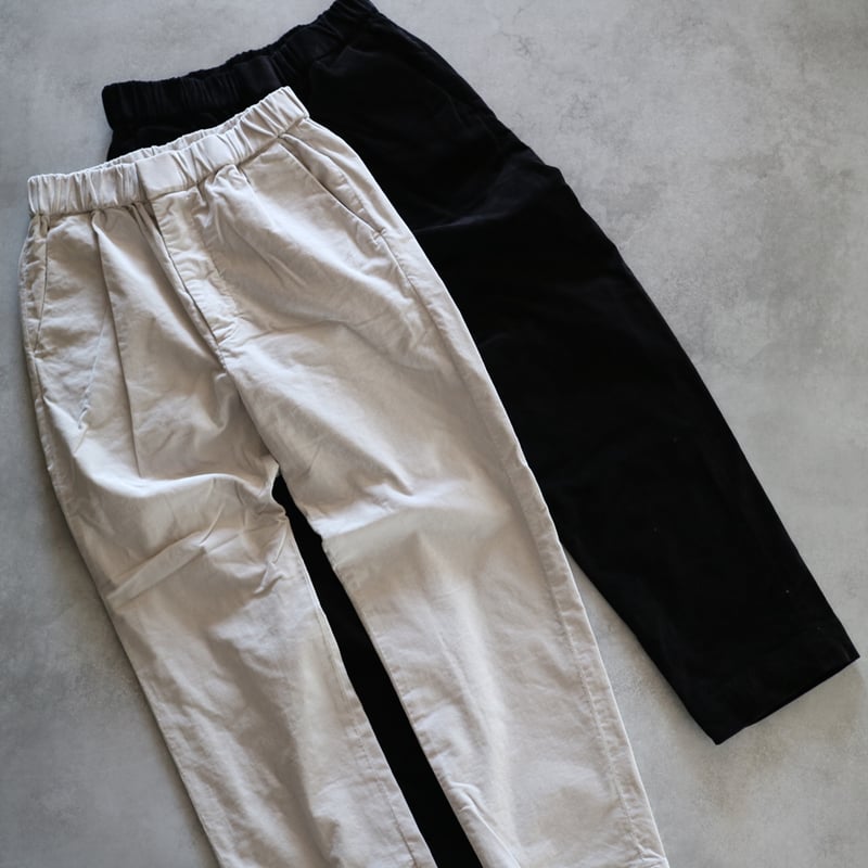 LOOPÉ ウエスト紐付き ルーペ ツータック イージートラウザーズ w31 LOOPÉ ウエスト紐付き ルーペ ツータック イージートラウザーズ w31