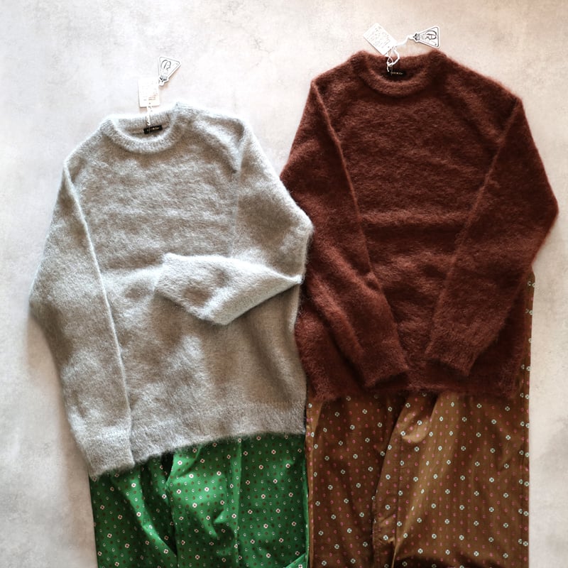 BATONER/モヘア／クルーネックプルオーバー／ニット/18AW モヘアクルーネックプルオーバー／R&D.M.Co- | ovede