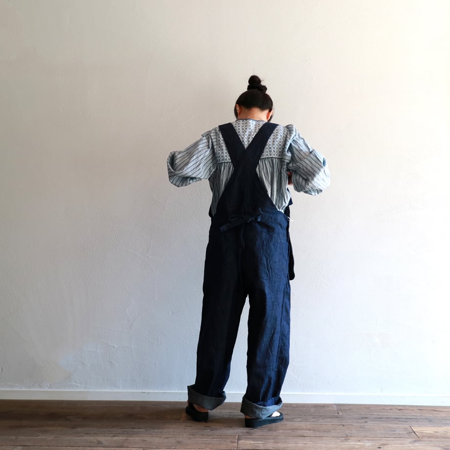 8oz.ワークデニムカーペンターオーバーオール／TOUJOURS | ovede