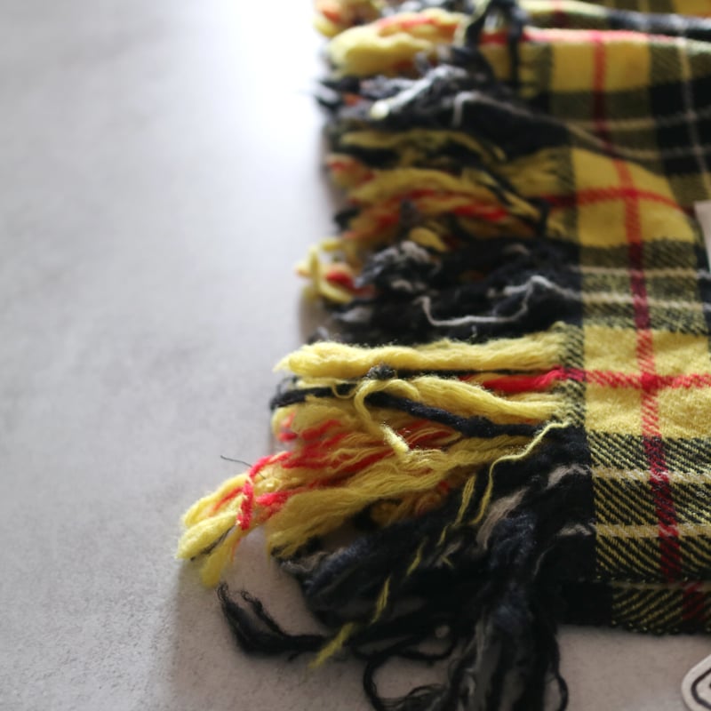 イエローロイヤルタータンチェックブランケット／R&D.M.Co- | ovede
