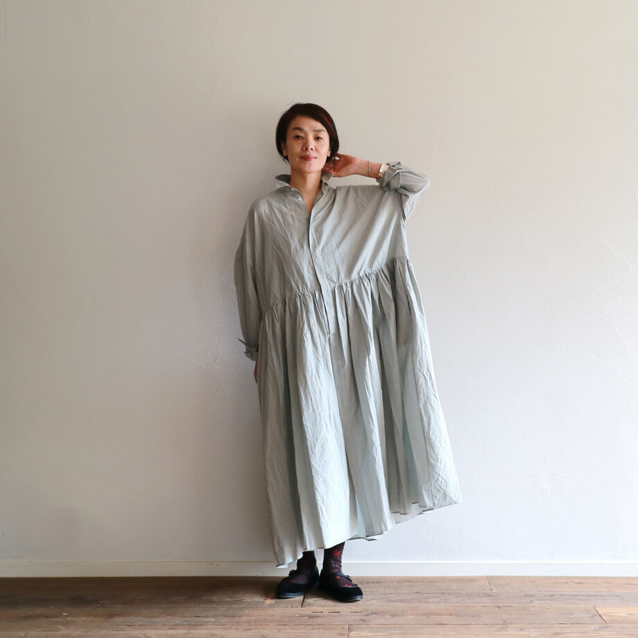 TOUJOURS pure silk dress シルクドレス ワンピース