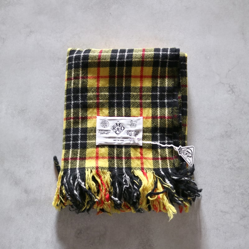 イエローロイヤルタータンチェックブランケット／R&D.M.Co- | ovede