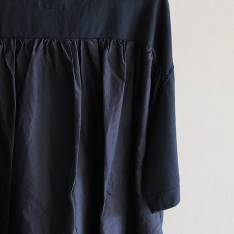 オーガニックファインコットンライトジャージーコンビネーションTシャツ／TOUJOURS