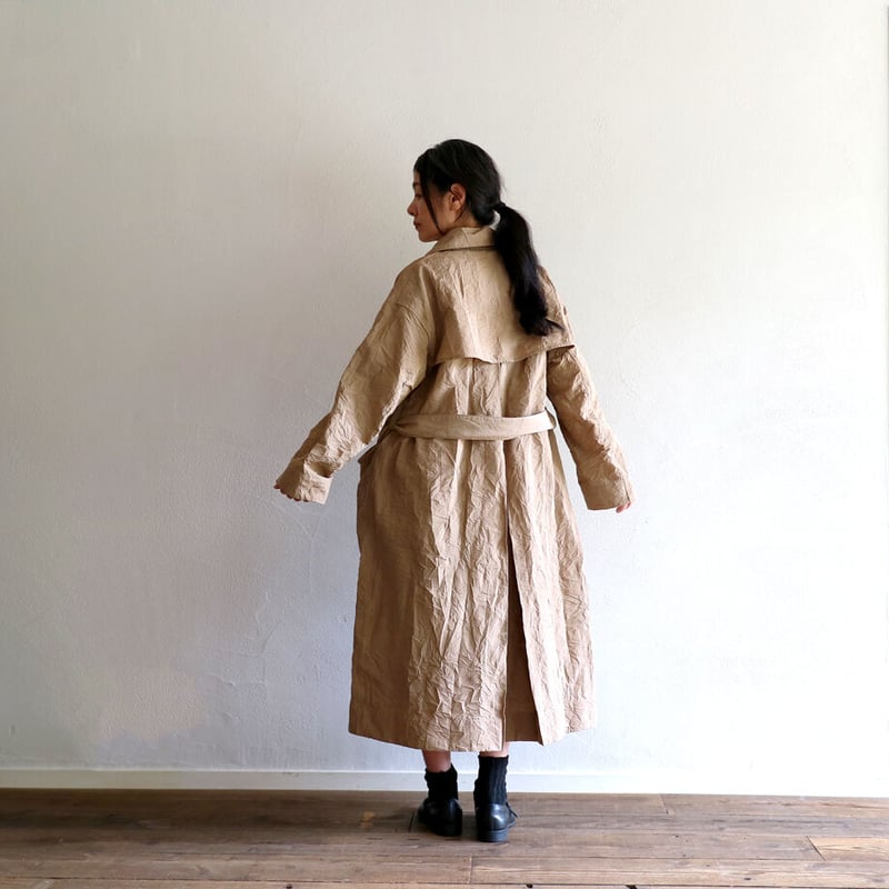 TOUJOURS オーバーサイズトレンチローブコート サイズ2 TOUJOURS オーバーサイズトレンチローブコート サイズ2