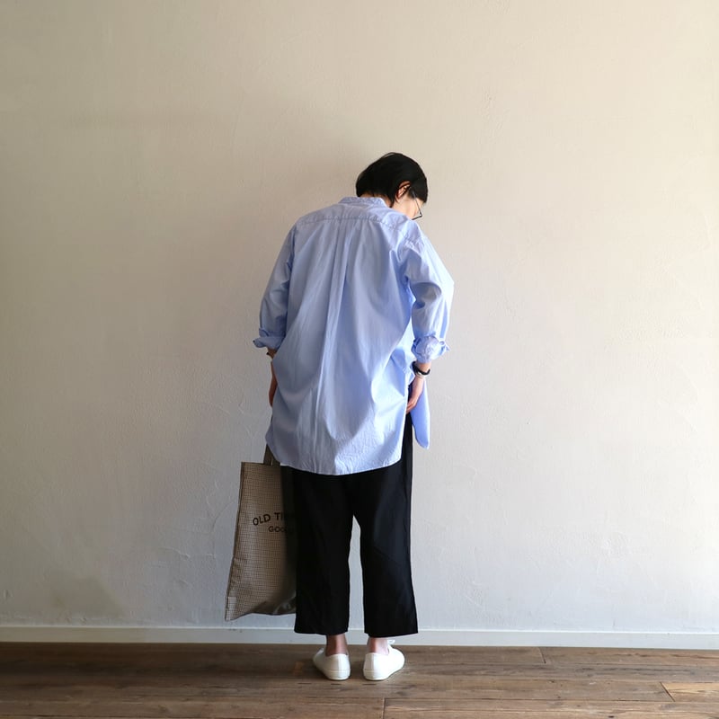 ファインヤーンコットンクラッシックバンドカラーシャツ／TOUJOURS | ovede