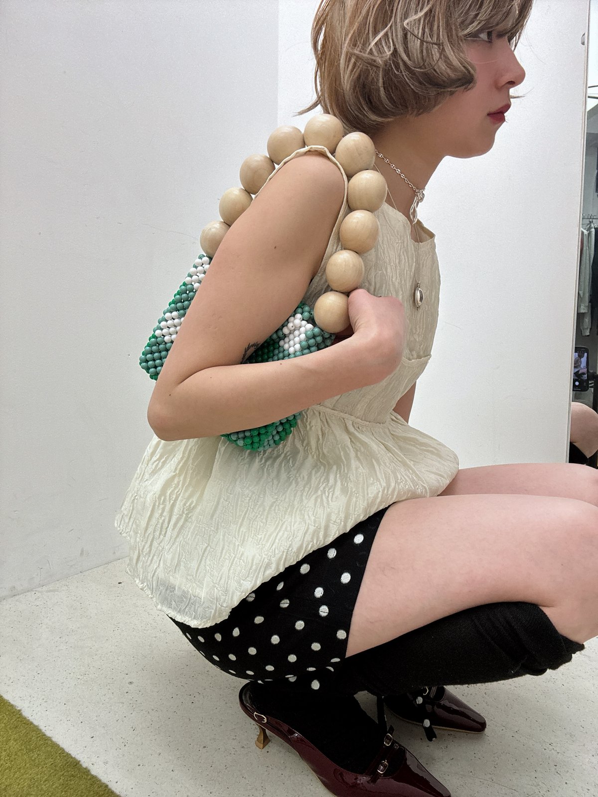 DREAM sisterjane / Oyster Jacquard Top | JURK s