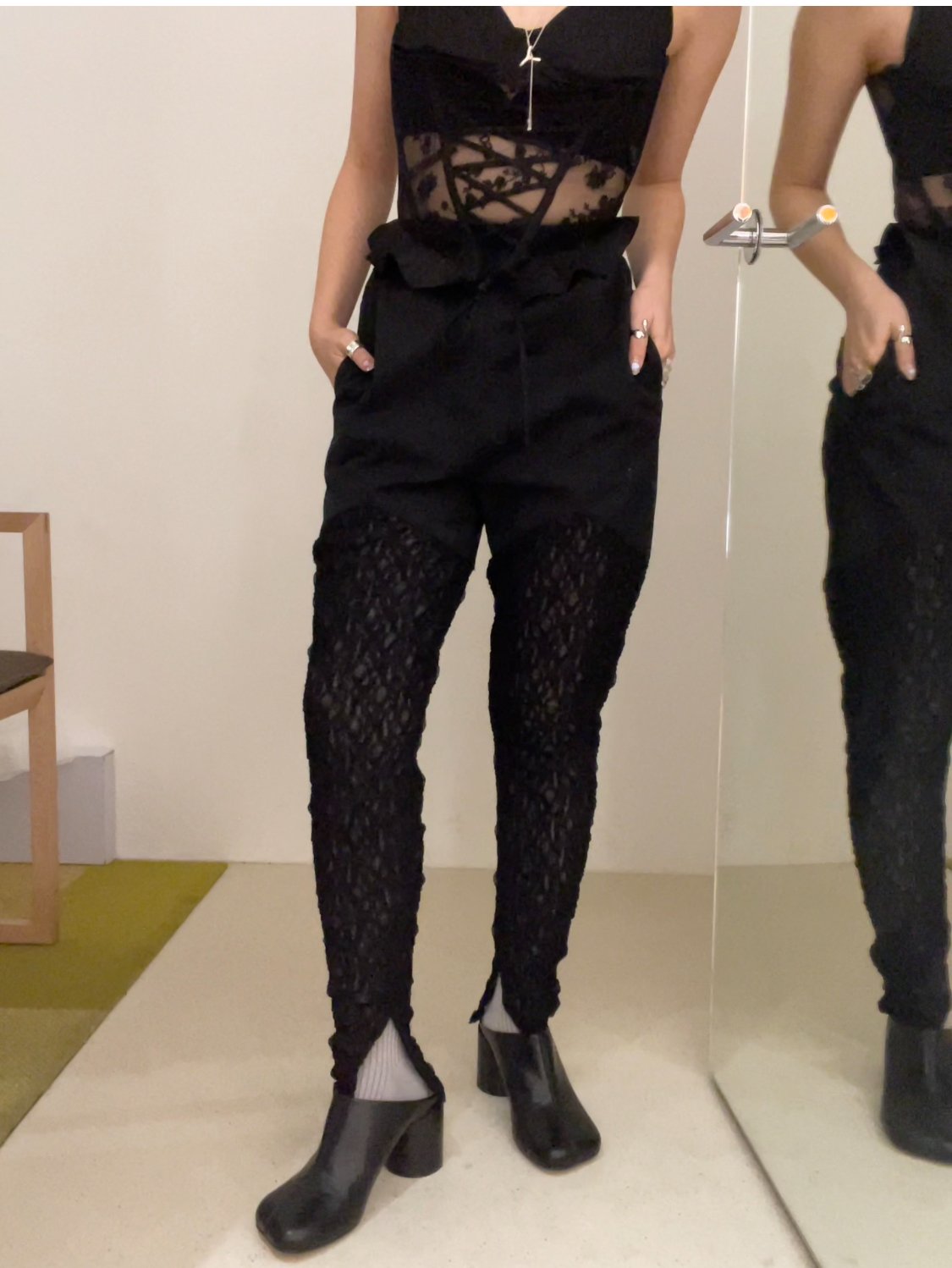 【25SS】FUMIE TANAKA CUT LACE PANTS FUMIE=TANAKA / cut lace PA | JURK shop tokyo