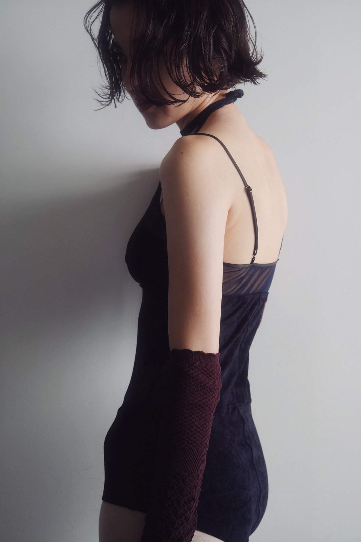 FETICO × JURK / SHEER PANEL VELVET BODYSUIT | J FETICO × JURK / SHEER PANEL VELVET BODYSUIT | J