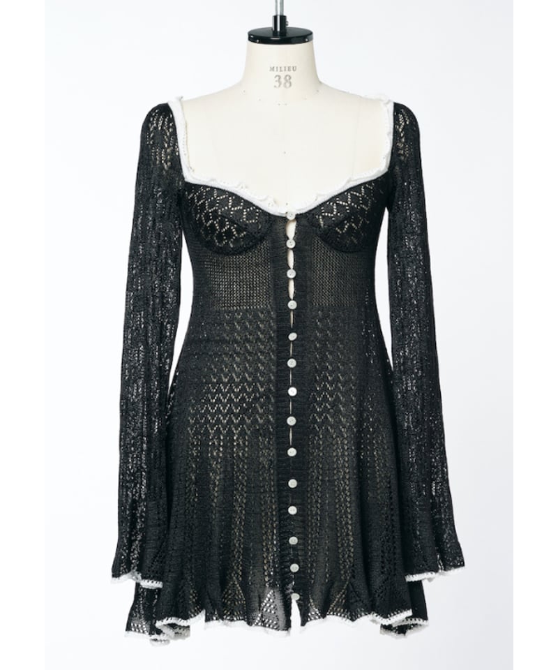 FETICO / LACE KNIT MINI DRESS | JURK TOKYO
