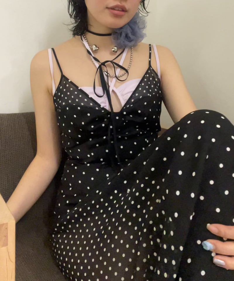 FETICO / SHEER COMBINED SLIP DRESS | JURK shop