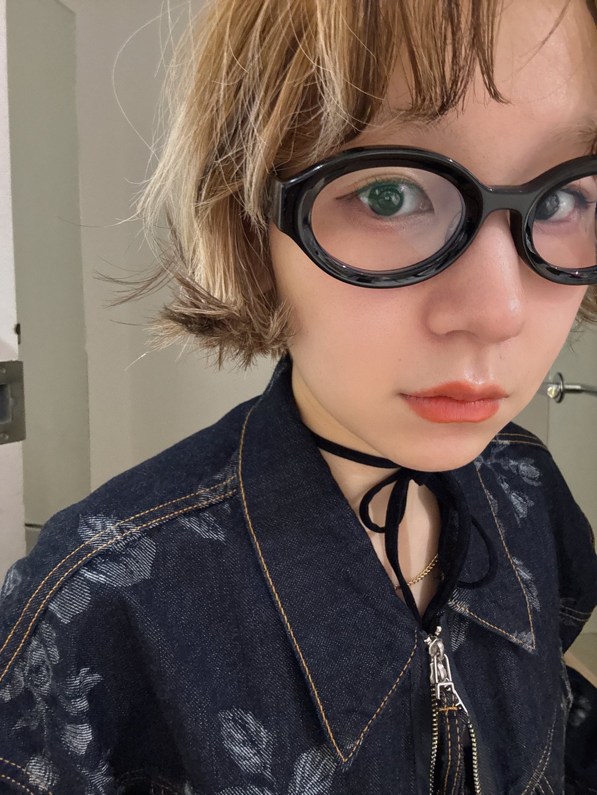 FETICO 25ss × BLANC SUNGLASSES FETICO / × BLANC OVAL-FRAME SUNGLASSES | JURK s