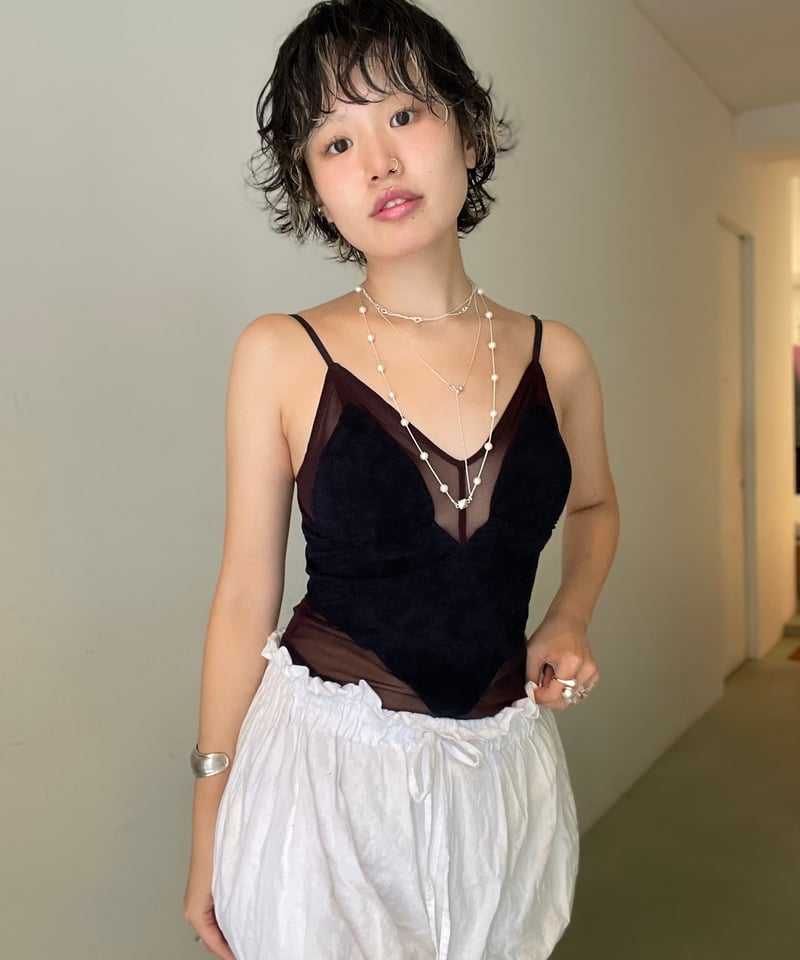 FETICO / Velour paneled bodysuit | JURK shop tokyo