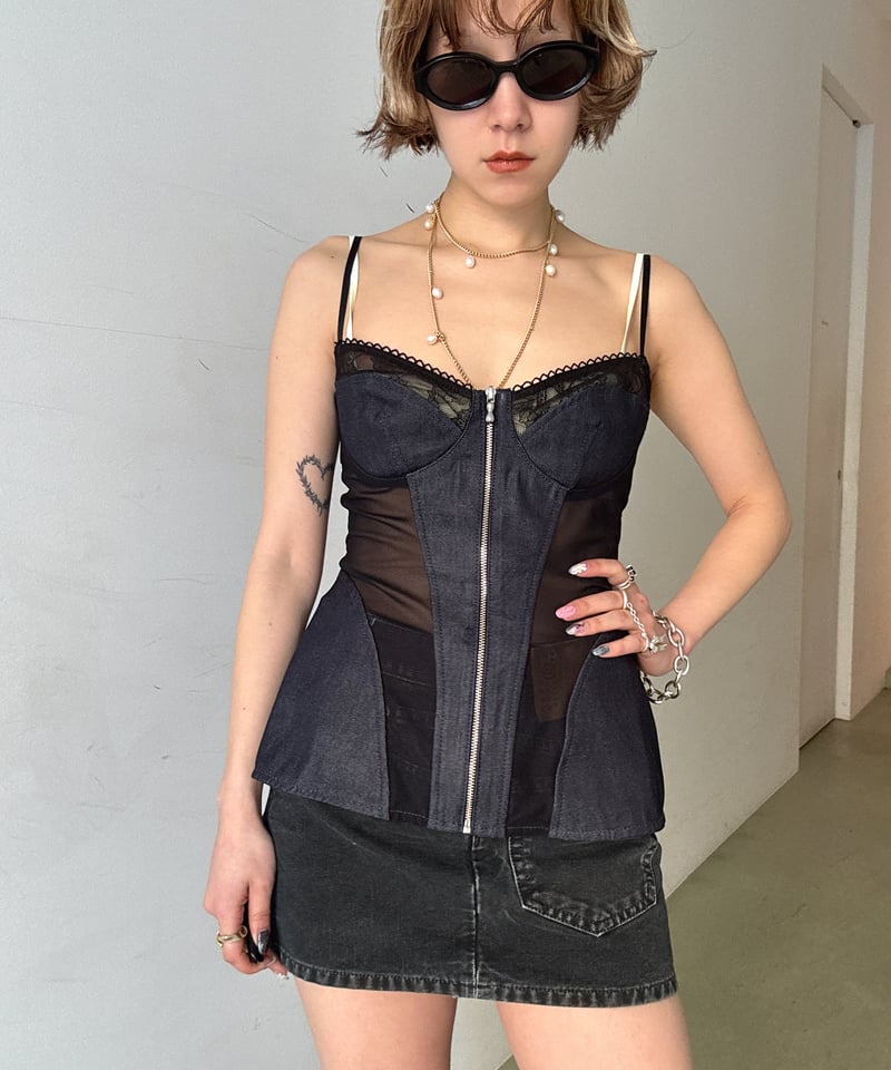 FETICO / organic cotton denim bustier | JURK sh