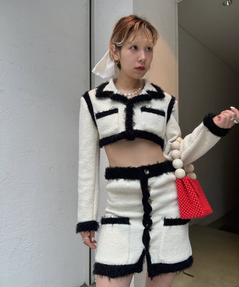 FETICO / Boucle knit short jacket | JURK shop t