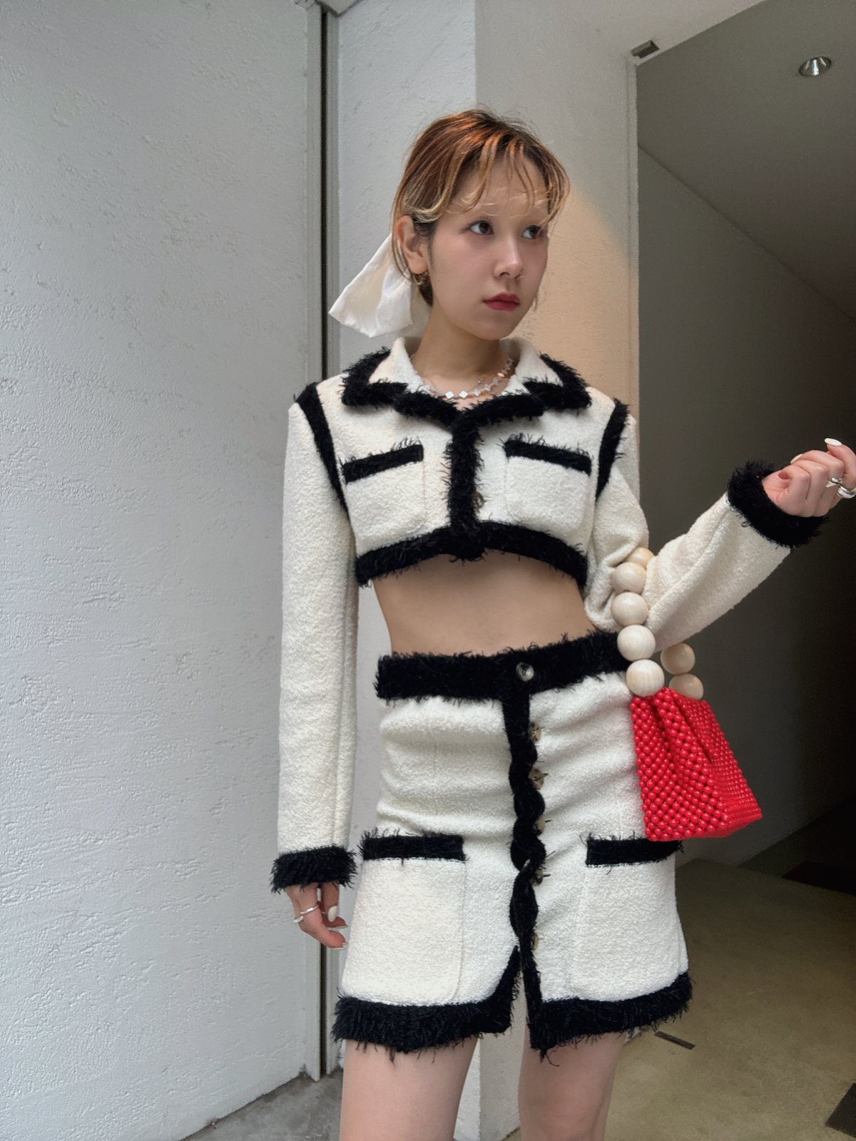 FETICO / Boucle knit short jacket | JURK shop t