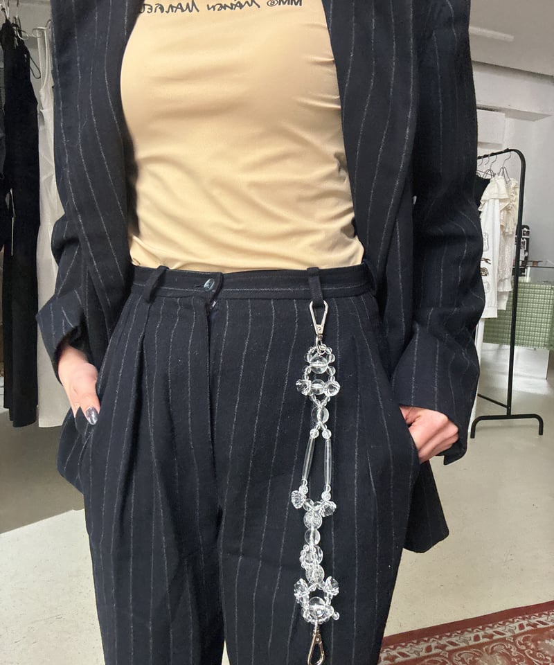 Satoko Oishi / short strap (clear) | JURK shop
