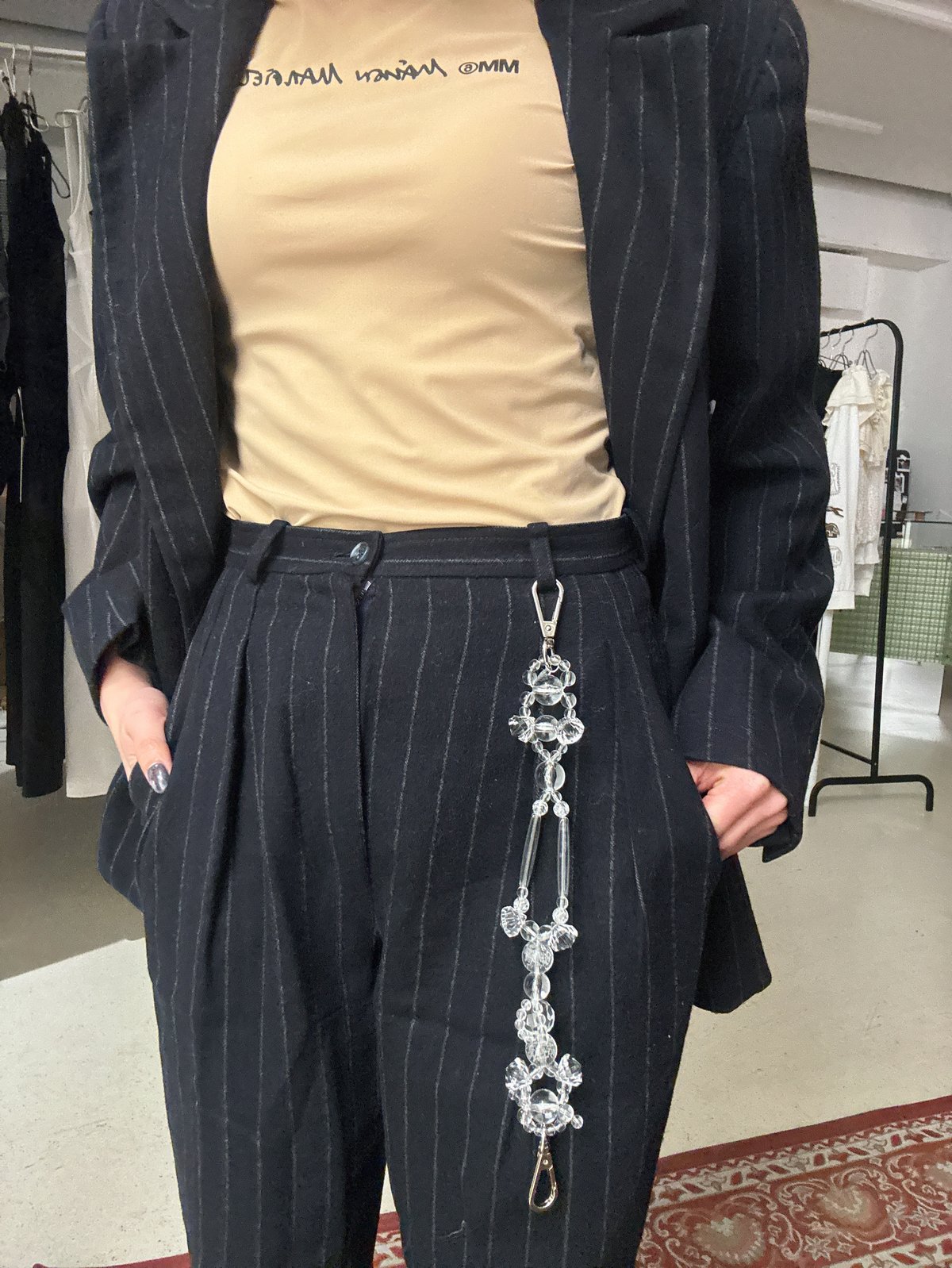 SATOKO OISHI Clear Strap ストラップ クリアブラック 受注生産】Satoko Oishi / strap (clear black) | JURK