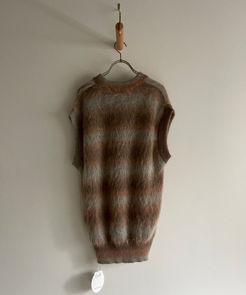 カラーGFUMIE TANAKA/gradation mohair knit vest