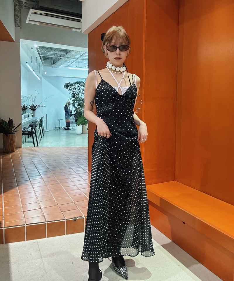 FETICO / SHEER COMBINED SLIP DRESS | JURK shop