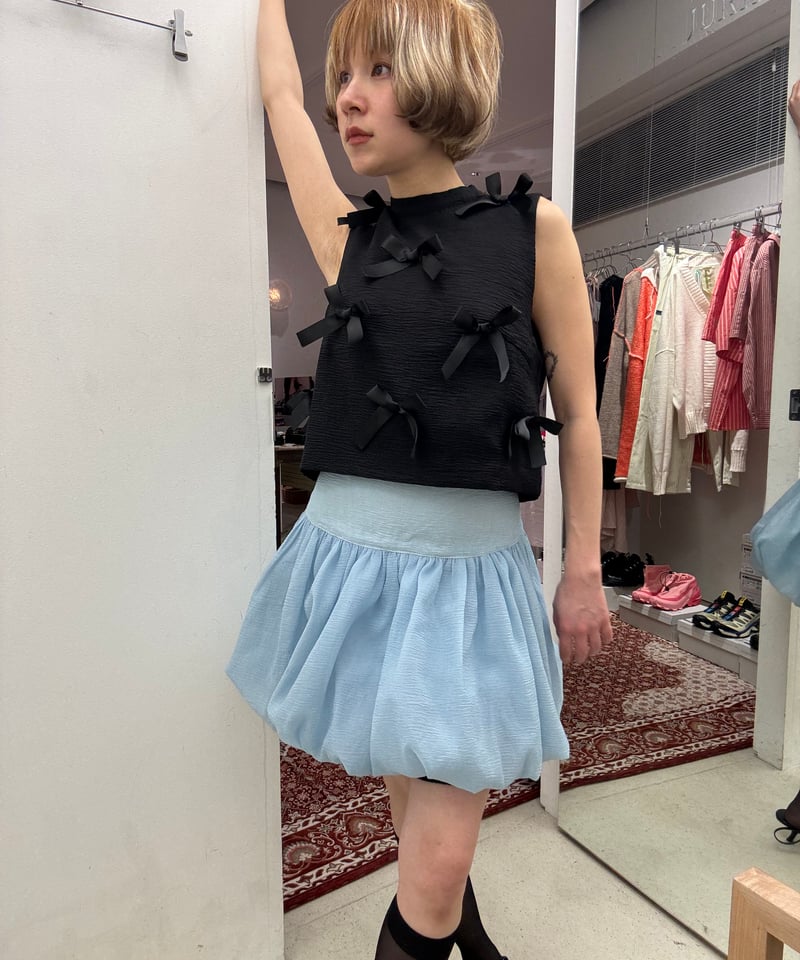 sister jane ミニスカート　水色 sister jane / Cherish Bubble Skirt | JURK shop