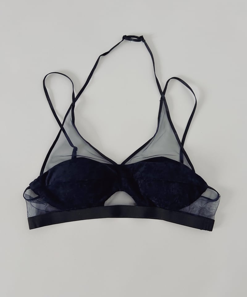 下着・アンダーウェア SHEER PANELED VELVET BRALETTE 下着・アンダーウェア SHEER PANELED VELVET BRALETTE SHEER