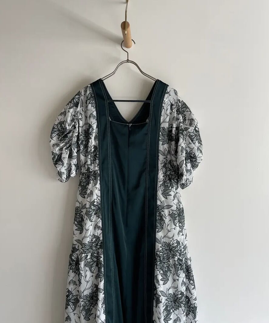 MURRAL / Dahlia embroidery tiered dress | jurk...