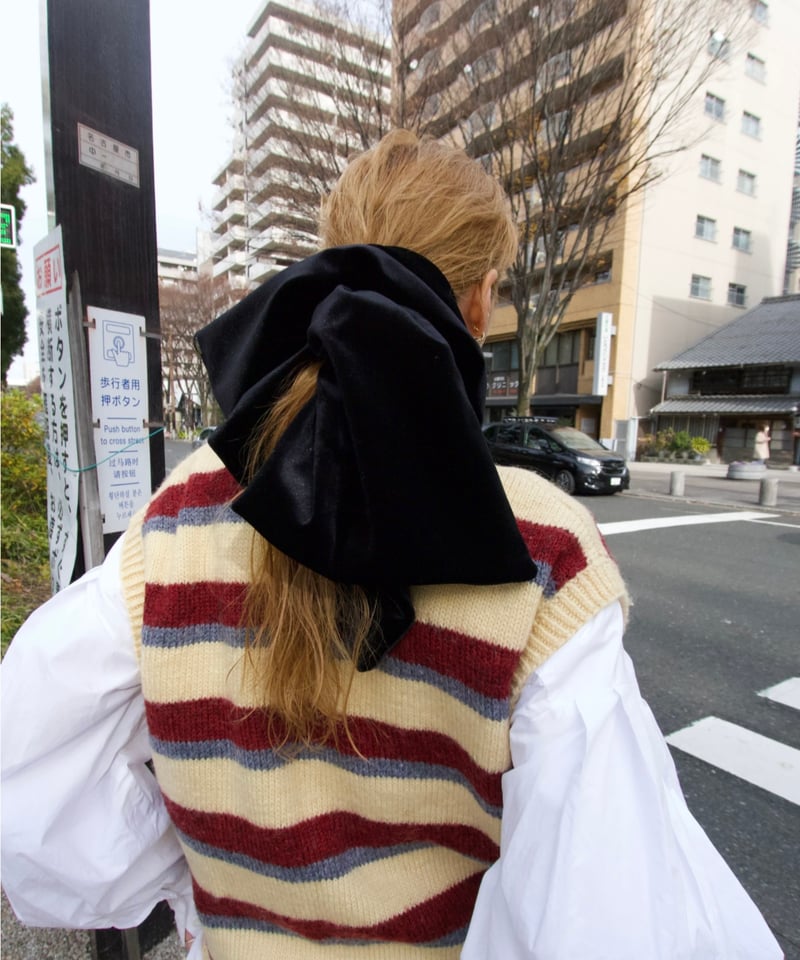 heyep / VELOR SQUARE BIG SCRUNCHIE | JURK shop