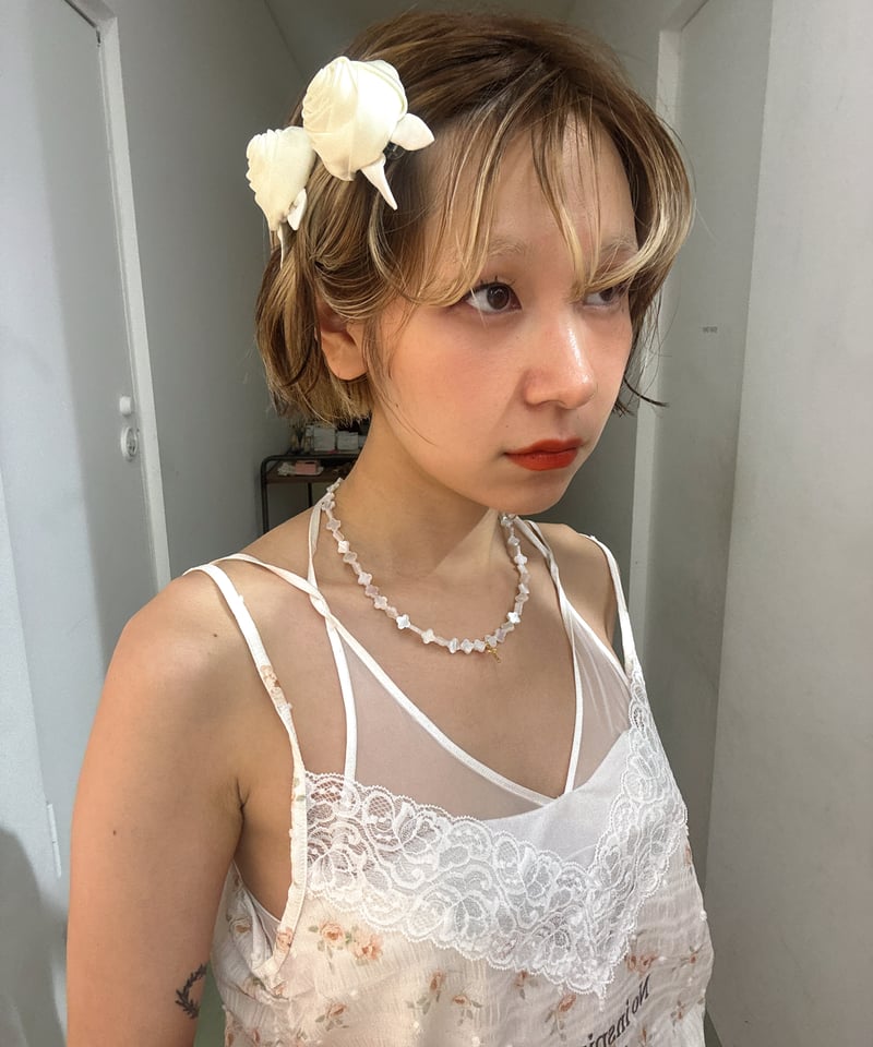 VIVIANO Rose Hair Clip / White（2点セット） VIVIANO / Rose Hair Clip(単品) | JURK shop tokyo