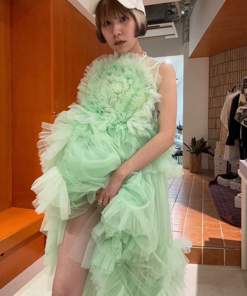 VIVIANO jurk チュール キャミ VIVIANO × JURK / Tulle Cami Top | JURK
