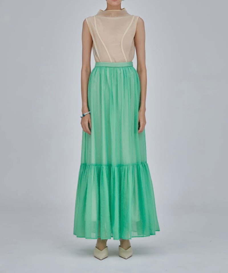 MURRAL / Fluffy jacqurd skirt | JURK TOKYO