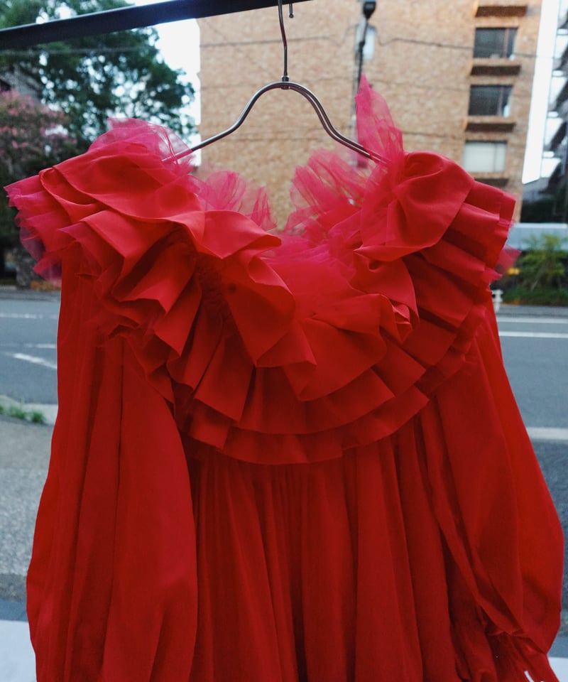 VIVIANO × JURK / Layered Mini Dress(red) | JURK