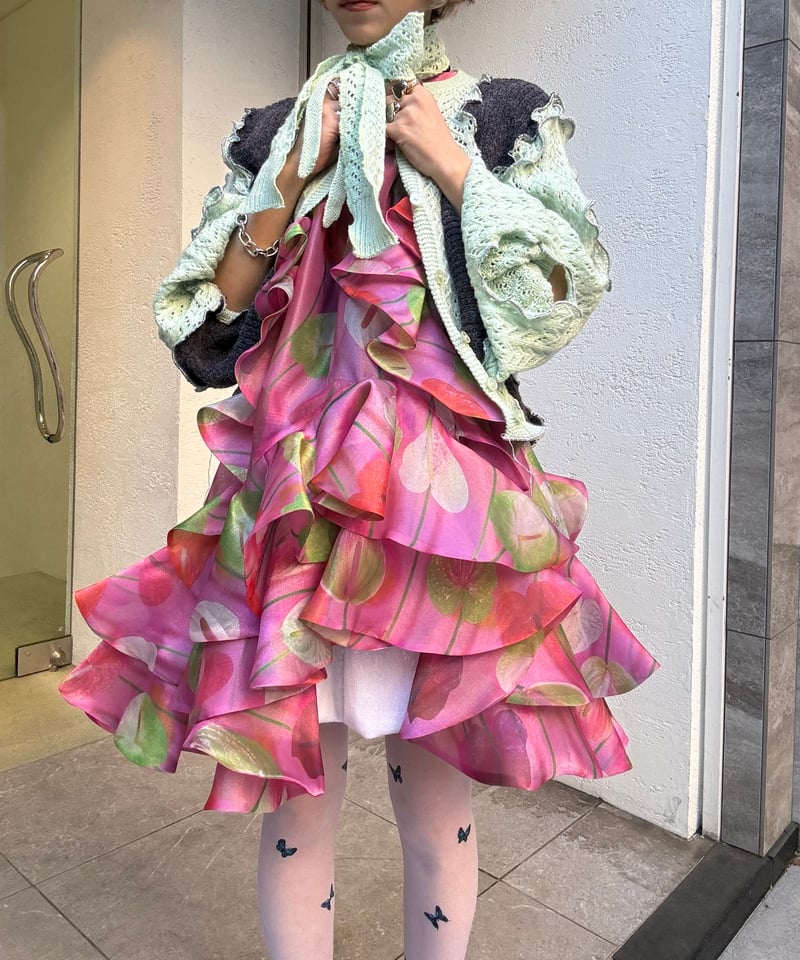 ワンピース VIVIANO RUFFLE TRIMMED TOP VIVIANO / Ruffle Trimmed Top | JURK shop tokyo