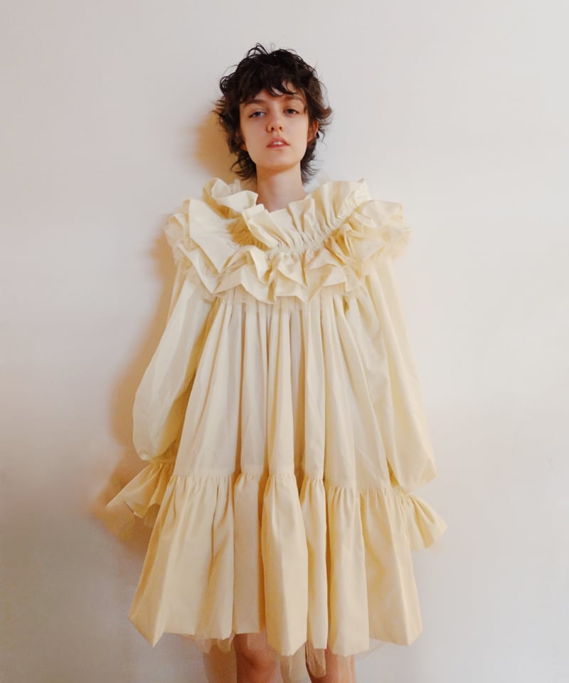 VIVIANO × JURK / Layered Mini Dress(white) | JU