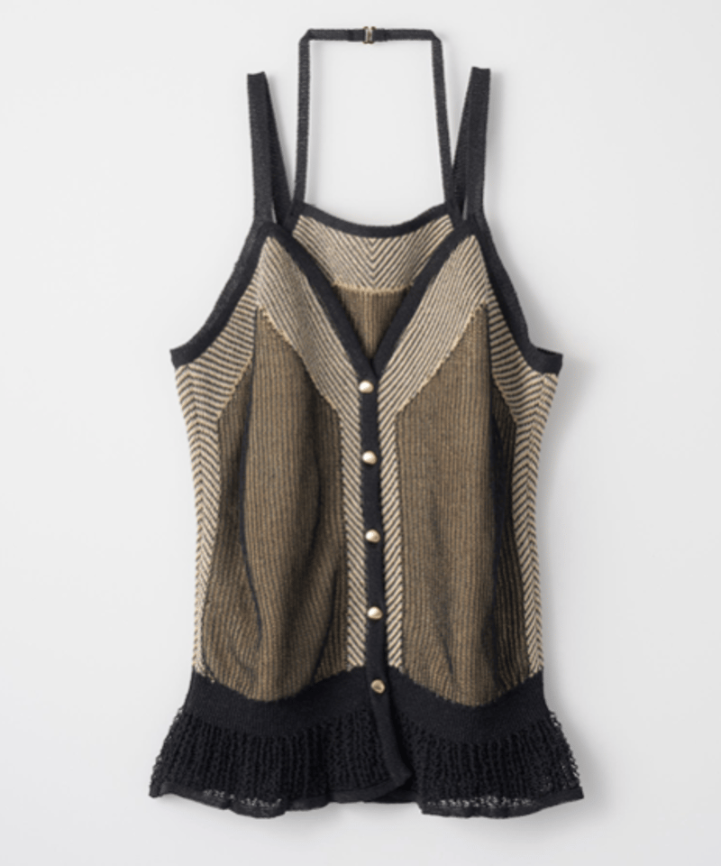 MURRAL / Pigment knit camisole top | JURK TOKYO MURRAL / Pigment knit camisole top | JURK TOKYO