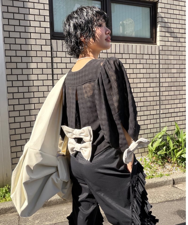 完売品 新品　naokitomizuka 26ss リボンバック naokitomizuka / Design ribbon bag | JURK shop t