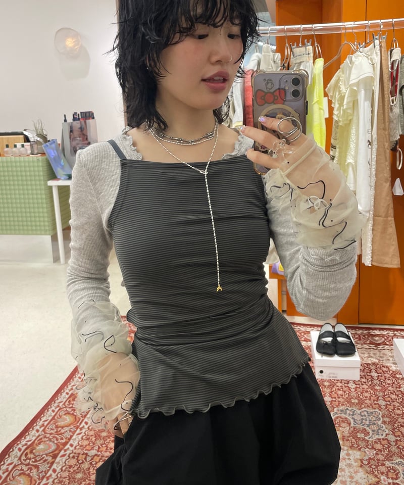 FUMIE=TANAKA / back ribbon cami | JURK shop tokyo