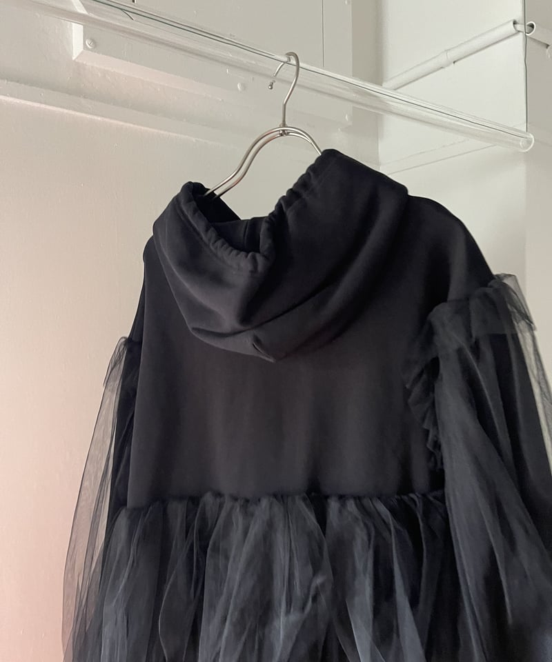 VIVIANO / Tiered Tulle Trimmed Hoodie | JURK TOKYO VIVIANO / Tiered Tulle Trimmed Hoodie | JURK TOKYO