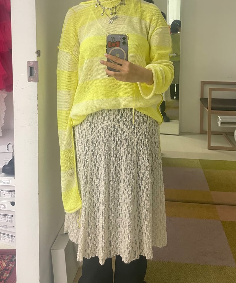littlesuzie リトルスージーLACE PANEL SKIRT