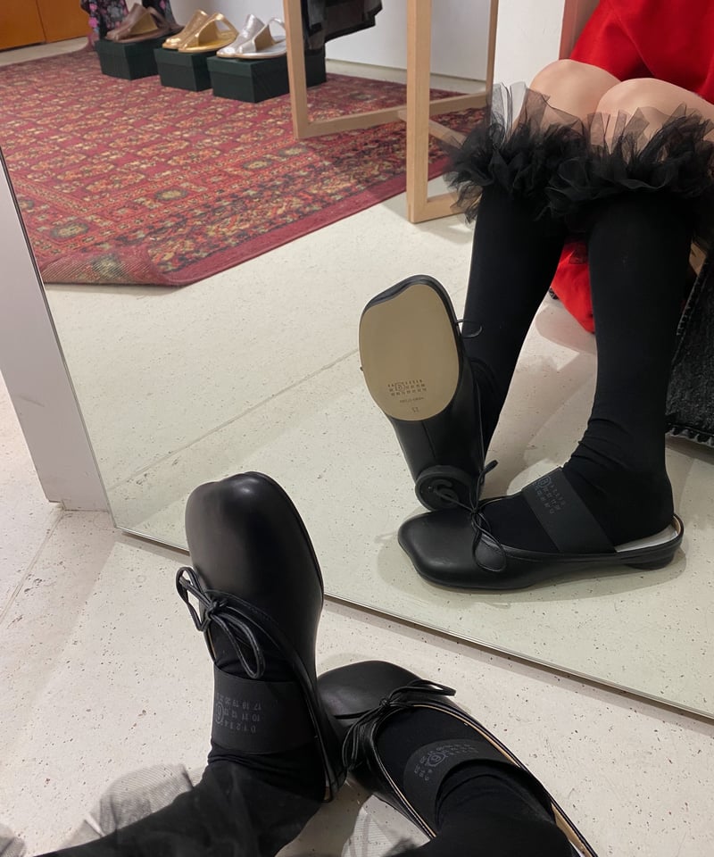 MM6 / Anatomic Slip-on(leather） MM6 Maison Margiela anatomic-toe Leather Slippers | Blue