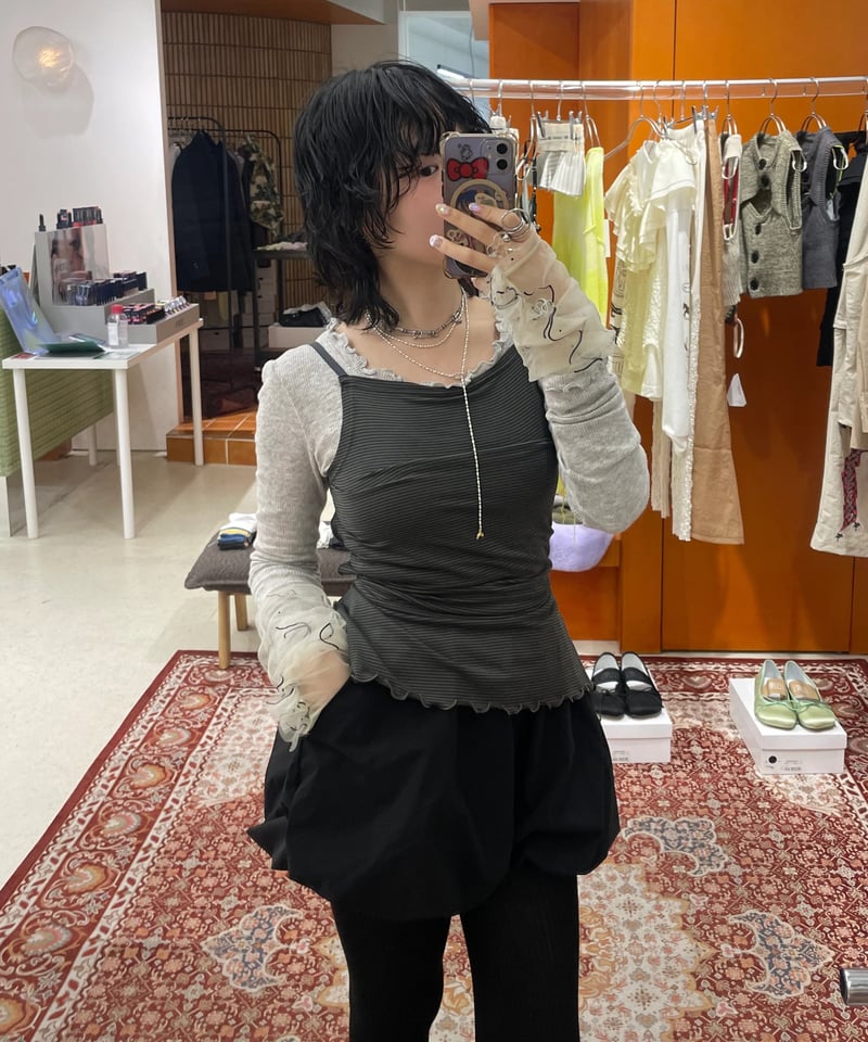 FUMIE=TANAKA / back ribbon cami | JURK shop tokyo