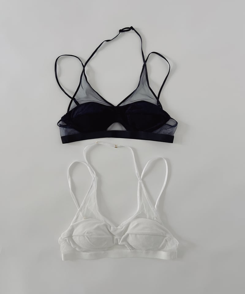 FETICO × JURK / SHEER PANELED VELVET BRALETTE | FETICO × JURK / SHEER PANELED VELVET BRALETTE |