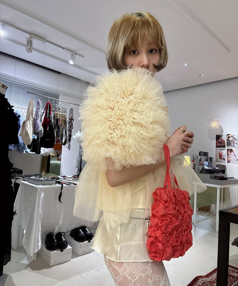Sister Jane パーディー シャーリング・ミニ・バッグ sister jane / Parakeet Ruched Mini Bag | JURK s