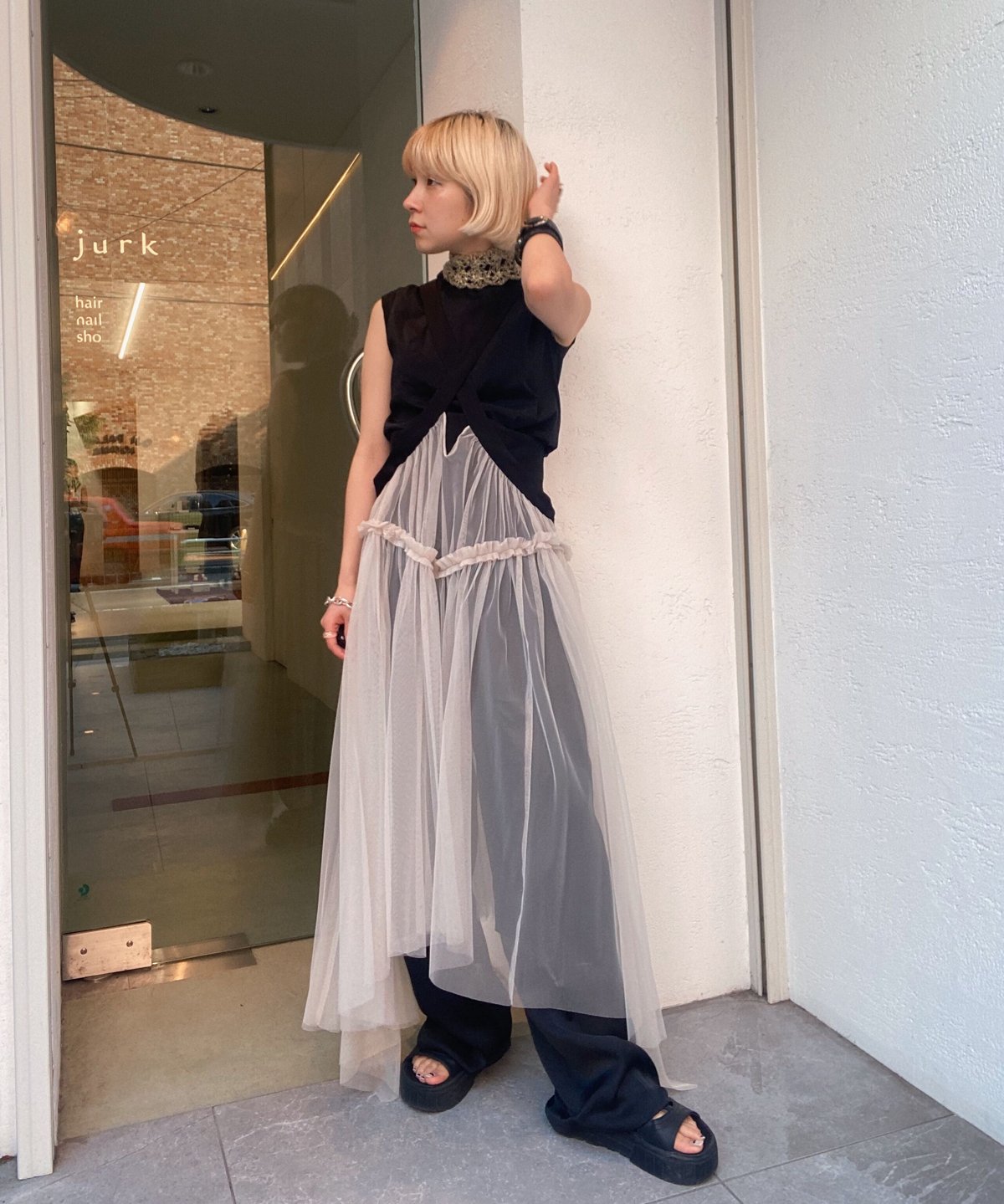 FETICO / TULLE PINAFORE DRESS | jurk tokyo