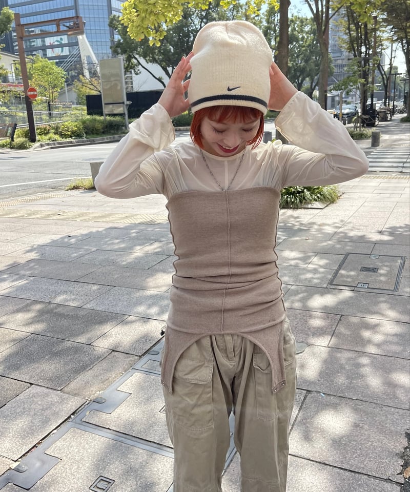 little $uzie メリノウールタンク Little $uzie / Merino Wool Knitted tank